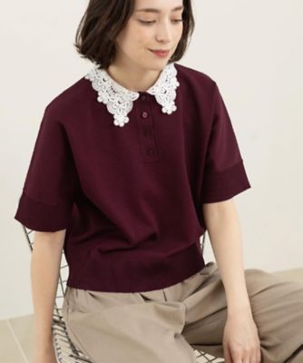森絵梨佳さん着用】2WAY衿ドッキングニット《洗濯機OK