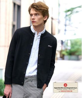 ZEGNA DRESSTERIOR (Men) /ドレステリア【7色展開】ゼニアバルーファ キャッシュウール ラウンドネックカーディガン クロ019 トップス【三越伊勢丹/公式】