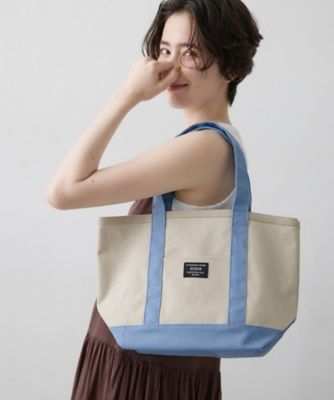 【超美品‼️】80s  キャンバストートバッグ 白 ACE製 A4可 配色キャンバストートバッグM（2002650878） | Dessin