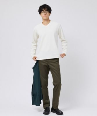 日本製】メッシュ ジャージ Vネック プルオーバー