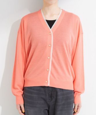 洗濯機可／S－LL】配色シフォン襟でサマ見え 上品シアー