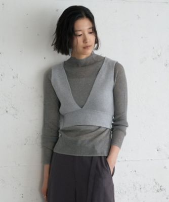 ラメMIXニットビスチェ（2002652696） | GALLEST (Women