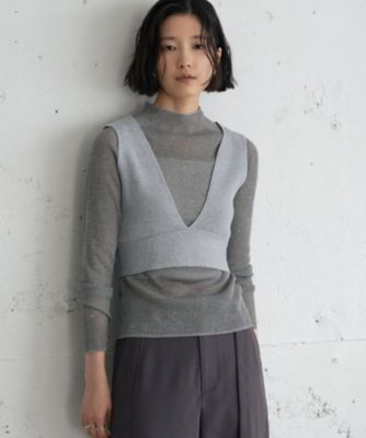 ラメMIXニットビスチェ（2002652696） | GALLEST (Women