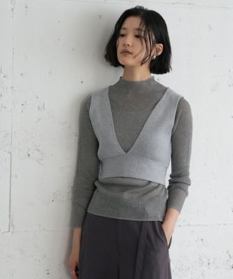 ラメMIXニットビスチェ（2002652696） | GALLEST (Women