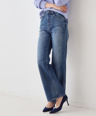 treasure Pulse on special フレアパンツ Mサイズ Healthy DENIM】Aquaフレアパンツ