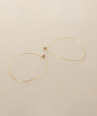 K10ダイヤモンド マーキス フックピアス（2002601941