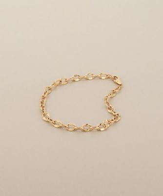 cocoe Ear ＆ cocoe Link セット（メーカー納品最短6月下旬） K18中空ペタルチェーン ブレスレット（2002652827