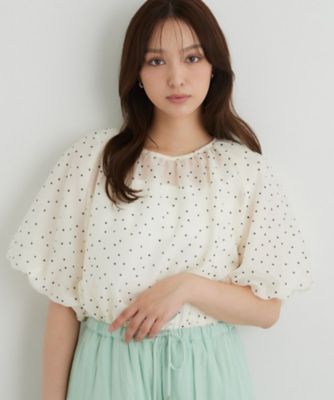CECILIE BAHNSEN シアードットブラウス si_chaaaanさんコラボ】シアー 
