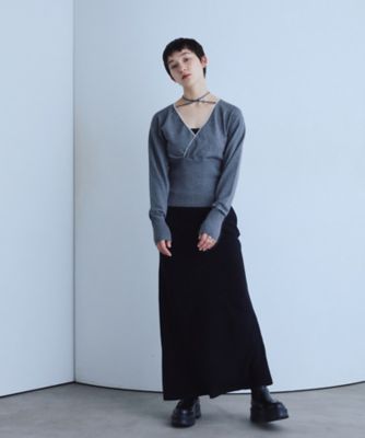 intimate wrap knit top（2002652843
