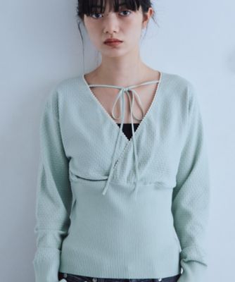 intimate wrap knit top（2002652843