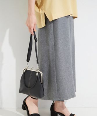 美品✨ ペランパリ ルミニ がま口 トップハンドル 2way ショルダーバッグ 2WAY】がま口ミニショルダーバッグ（2002652891