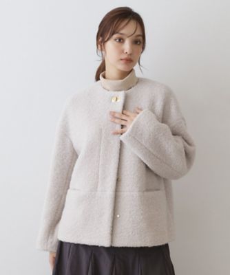 ウールビーバーショートコート | ANAYI/アナイ | 三越伊勢丹オンライン