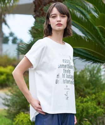 ◇【箔ロゴ】箔プリントドルマンスリーブ Tシャツ