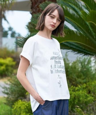 ◇【箔ロゴ】箔プリントドルマンスリーブ Tシャツ