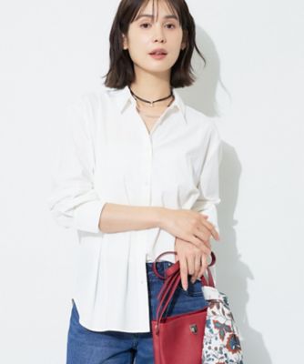 UV／接触冷感／高ストレッチ】フロントタックシャツ