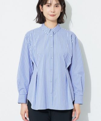 UV／接触冷感／高ストレッチ】フロントタックシャツ
