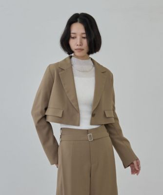 ダブルクロス ショート丈ジャケット【セットアップ可能