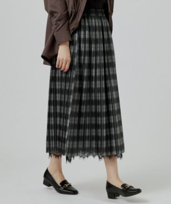 着回し◎・大人フェミニン】リバーシブルチュールプリーツスカート
