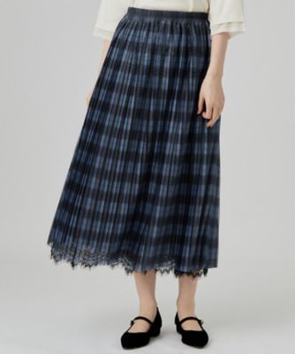 着回し◎・大人フェミニン】リバーシブルチュールプリーツスカート