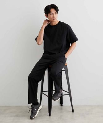 洗濯機OK／セットアップ可】ナイロンストレッチ半袖Tシャツ