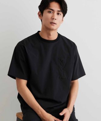 洗濯機OK／セットアップ可】ナイロンストレッチ半袖Tシャツ