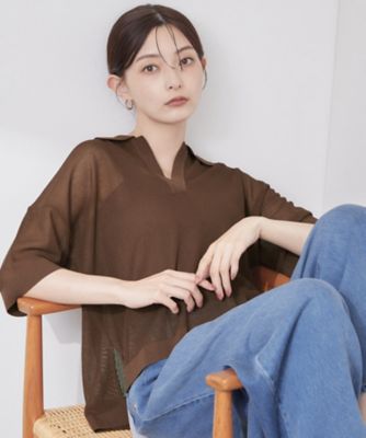 メッシュスキッパーポロニット【UVケア／洗濯機OK