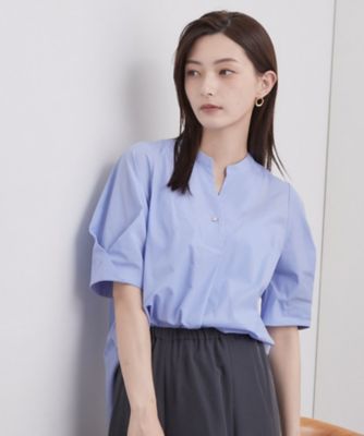 タックスリーブ スキッパーブラウス【洗濯機OK