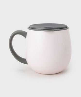 カミール柄 ふた付きステンレスマグ（300mL