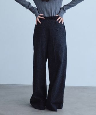 nep tweed zip wide pants（2002658098