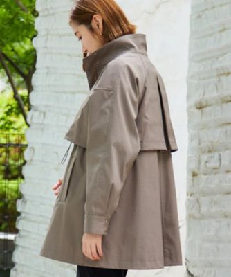 撥水／シルエット2WAY】さっと羽織って、こなれる。スタンドネック