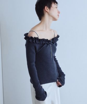 frill frame knit（2002658935） | CODE A