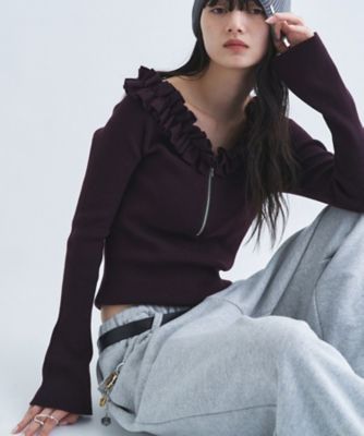 frill frame knit（2002658935） | CODE A