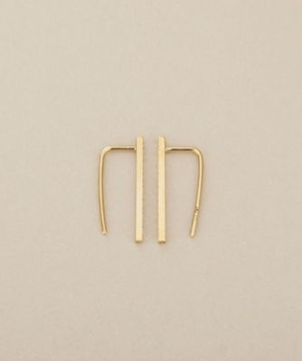 ete K10YG ロング フックピアス ステーション カットボール ete K10YG