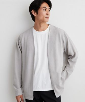 半袖Tシャツ付き／洗濯機OK】アンサンブル 長袖カーディガン