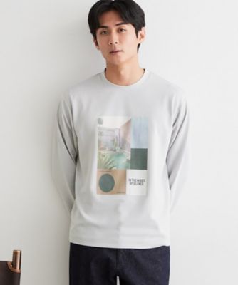 洗濯機OK】ポンチ長袖フォト長袖Tシャツ（2002661013