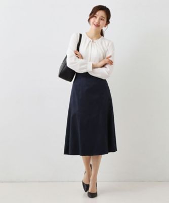 新品未使用♡セオリー 定価4.3万円 Aラインフレアスカート 近年モデル XL 手洗い可／セットアップ可】スエード調フレアスカート