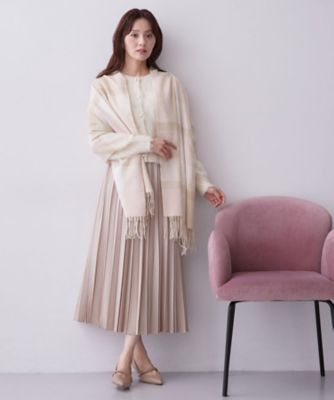 手洗い可】チェックストール（2002663103） | index (Women