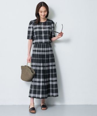 美品 ★ラルフローレンセットアップダブルブレスト スカートスーツ チェック柄⁠ 再入荷／リバーシブル／セットアップ／手洗い可】チェック柄フレア