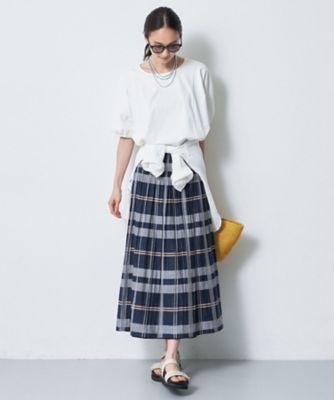 再入荷／リバーシブル／セットアップ／手洗い可】チェック柄フレア