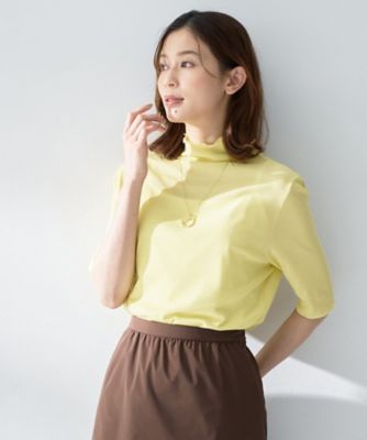 重ね着レイヤードに】シアーテレコハイネックトップス