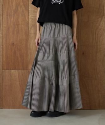 ティアードプリーツスカート（2002665023） | GALLEST