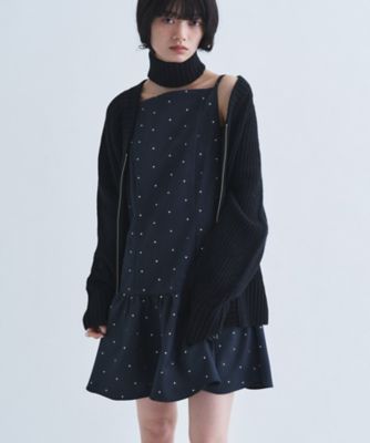 silver dot tunic dress（2002665438