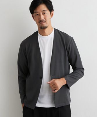 半袖インナーセット／洗濯機OK】ポリストレッチ カーディガン