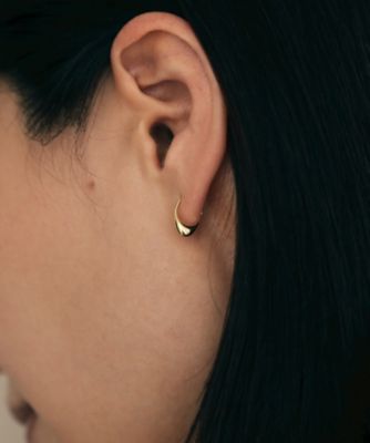 coconut◆高品質✧ルビー×スコロライト×オパールピアス✧14kgf K18中空オーバルシェイプ フックピアス小（2002666946