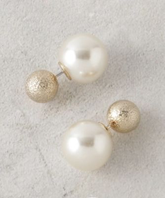K18YGエナメル／ダイヤモンドピアス ※シングル