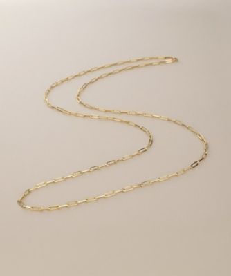 K18中空イタリアングメット ネックレスS（90cm