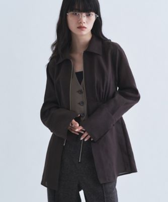 sheer form zip shirts（2002678409