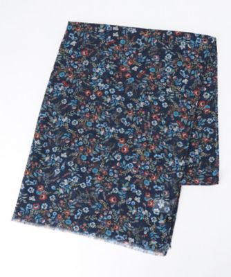 ＜JOSEPH ABBOUD (Men) ＞【Ｖ．ＦＲＡＡＳ】スモールフラワーパターン　ストール（ＡＡ１ＫＣＭ０００４）