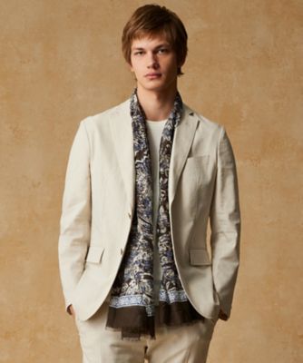 ＜JOSEPH ABBOUD (Men) ＞【イタリア製・Ｈｏｌｌｉｄａｙ＆Ｂｒｏｗｎ】マルチペイズリー　ストール（ＡＡ１ＫＧＭ００３５）