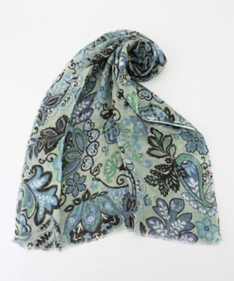 ＜JOSEPH ABBOUD (Men) ＞【ＣＡＭＥＲＵＣＣＩ　ＡＲＣＨＩＶＩＯ】ボタニカルプリント　ストール（ＡＡ１ＫＧＭ００３６）